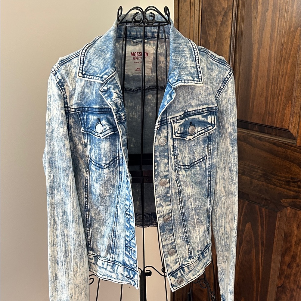 Distressed Blue Jean Jacket - Picture 2 of 8
